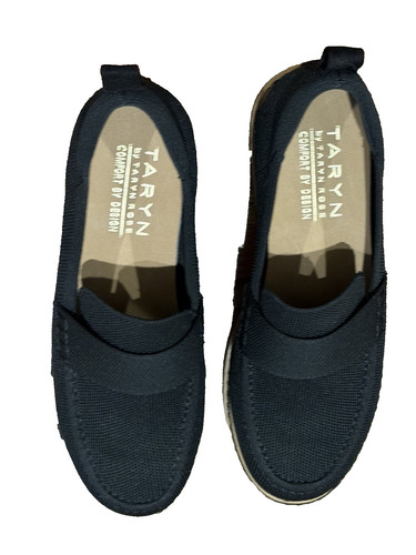 Taryn Rose women casual/work black loafer NWOB size 6.5 M flat comfort shoes