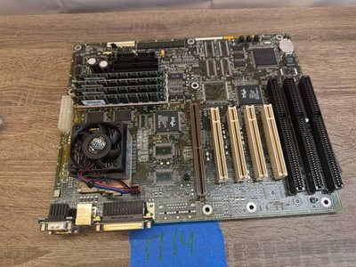 Vintage Socket 7 Motherboard Intel 430HX + CPU w/ Cooler + 128MB EDO RAM
