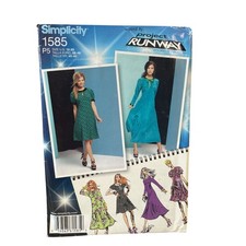 Simplicity 1585 Misses Dress Sewing Pattern Size 12-20 Project Runway UNCUT FF