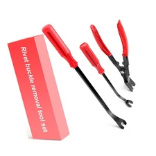 Clip Pliers Trim Removal Tools - 3 Pack Car Removal Tool Set to Remove Rivets...