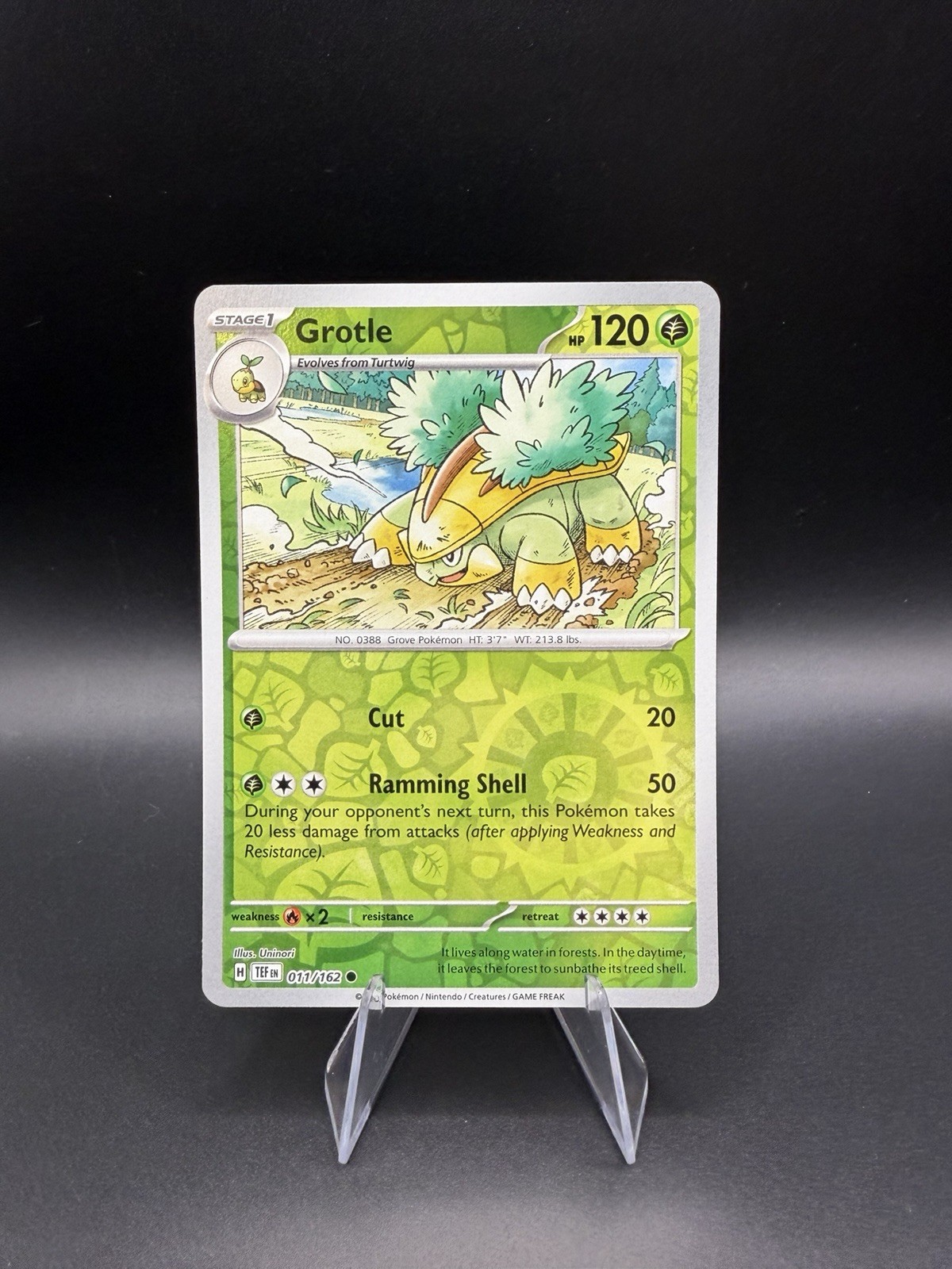 Pokemon Grotle Temporal Forces 11/162 Reverse Holo Near Mint English
