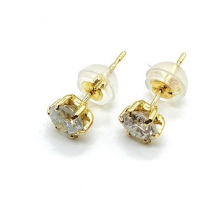 Jewelry Pierced Earring Natural Diamond 0.932ct Gold 2343548