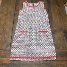 Vineyard Vines Girls Dress Size 14 American Flag Whale Print Sleeveless, USA