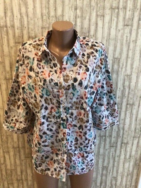 Women ETERNA Shirt Multicolor Polyester 44 / XXL /