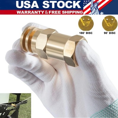 Boomless Spray Nozzle 1/2'' FPT #20 Orifices (90° & 180° Caps) @ 40 PSI 5.9 GPM
