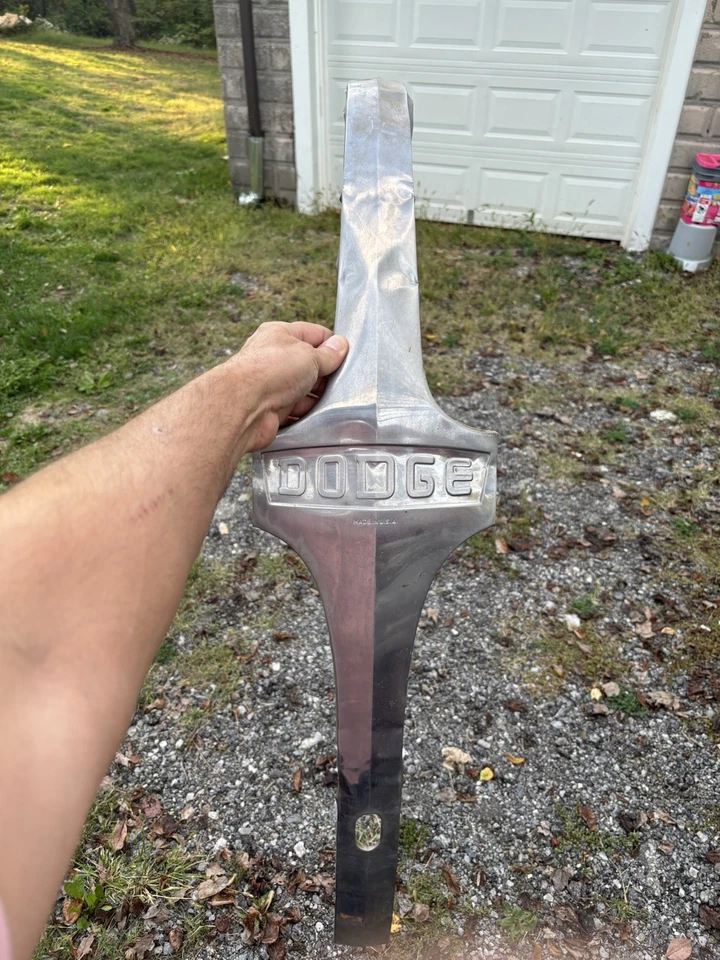 1940-е Dodge Truck Передняя Решетка Отделка Хром Винтажная Эмблема Ratrod Man Cave - Изображение 2 из 4