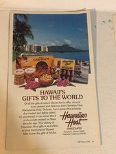 1987 Hawaiian Host Chocolate Vintage Print Ad pa51
