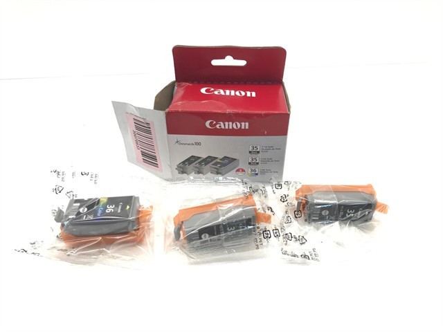 Canon PGI-35 CLI-36 2 Black and 1 Color Ink Cartridge for Pixma iP100 1509B007