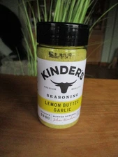 Kinder's Lemon Butter Garlic Handcrafted Seasoning Premium Ingredients 5.6 Oz