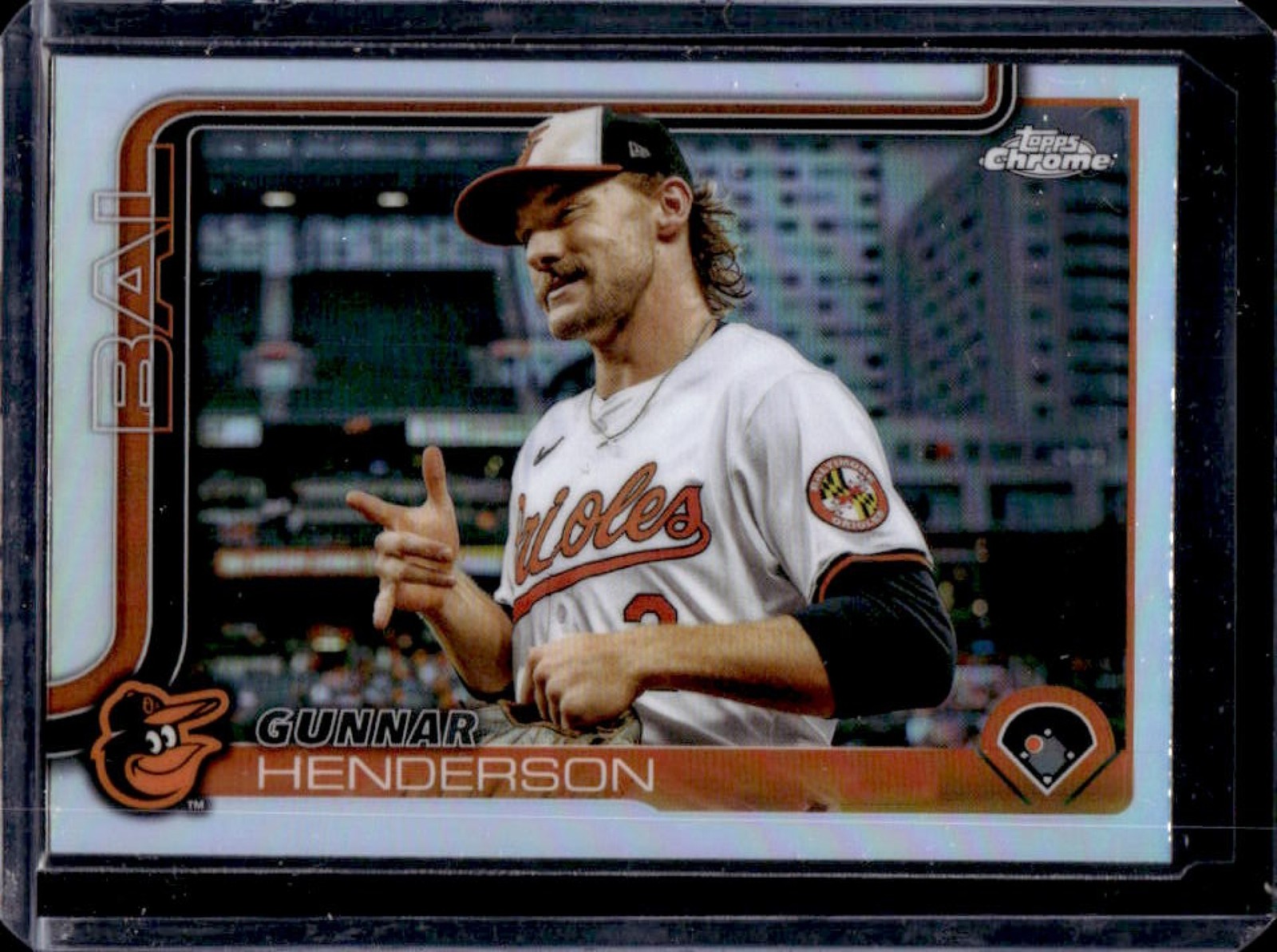 2025 Topps Chrome Gunnar Henderson Image Variation #213 Orioles