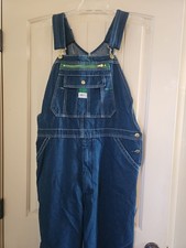 Liberty Bib Overalls Mens 36x32 Blue Denim Workwear Carpenter Pockets Utility