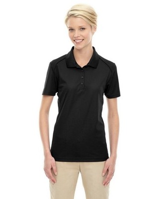 Women's Black Performance Mesh Polo Shirt Lightweight Snag Protection Size L