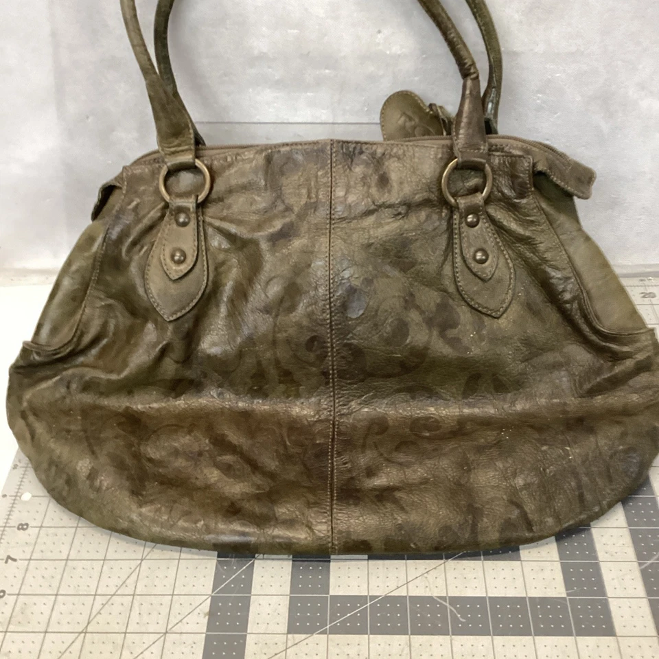 Roberta Gandolfi Brown Leather Shoulder Bag Tote Made In Italy Vintage - Image 4 of 4