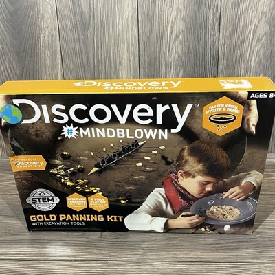 Discovery Mind Blown Gold Panning Science Kit With Excavation Tools Ages 8+ NEW