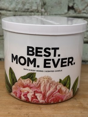 Bath & Body Works Best Mom Ever Pink Peonies 3- Wick Candle Pistachio Ice Cream