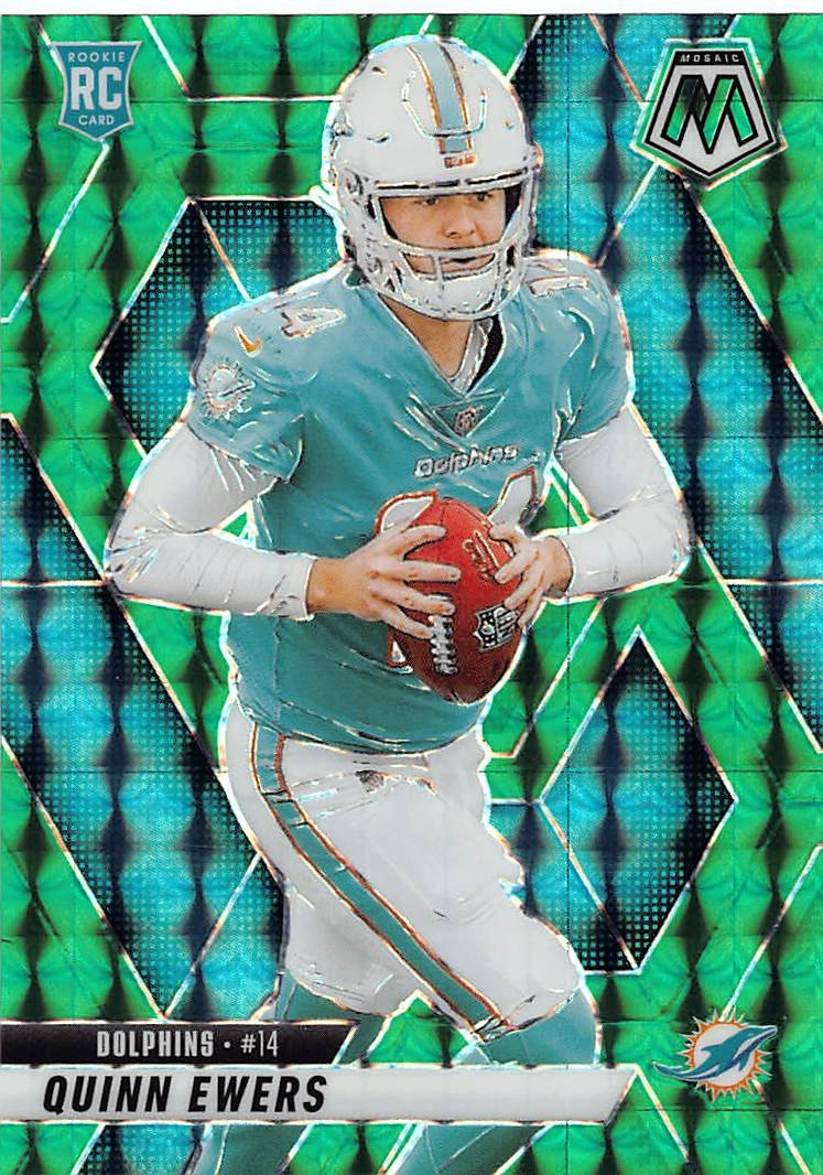 2025 Panini Mosaic #308 Quinn Ewers Mosaic Green