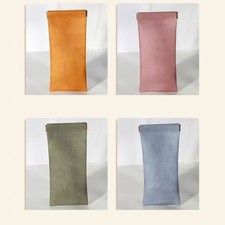 Elastic Opening Leather Glasses Case with Snap Closure for Quick for ACCESS