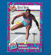 1993 SI Sports Kids KEVIN YOUNG Rookie Hurdler Hurdles Track Field Olympics #149