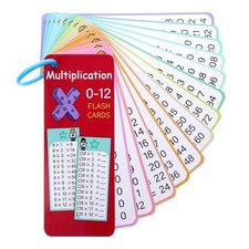 14Pcs Multiplication Flashcards Math Flashcards 0-12 Times Table Flash Cards Mat