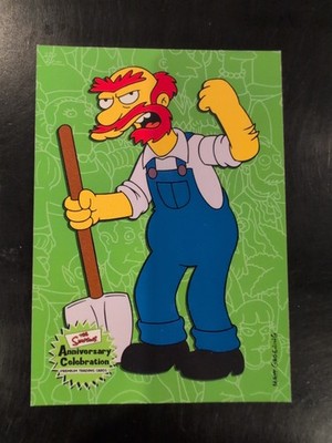 2000 Inkworks The Simpsons 10th Anniversary #40 Groundskeeper Willie