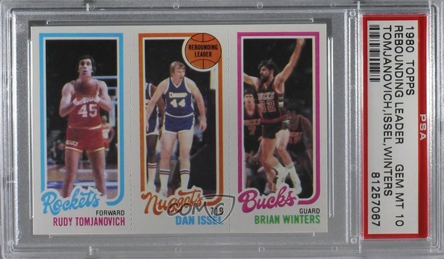 1980-81 Topps Rudy Tomjanovich Dan Issel Brian Winters PSA 10 GEM MT HOF r5u