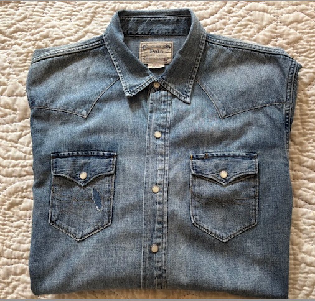 Ralph Lauren Polo Denim Patchwork Distressed  Spo… - image 15