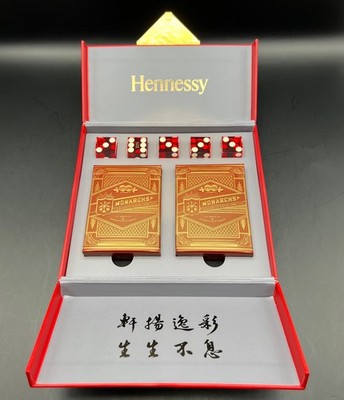 Hennessy Cognac Chinese Lunar New Year Theory 11 Monarchs Card & Casino Dice Set