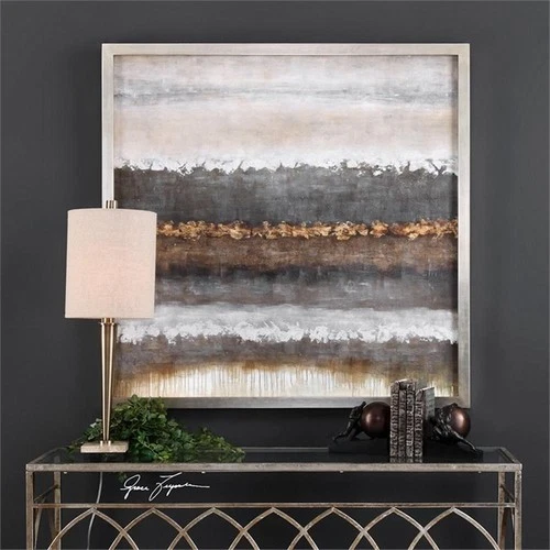 Uttermost Layers Wood Canvas and Acrylic Landscape Art in Multi-Color - Picture 3 of 5