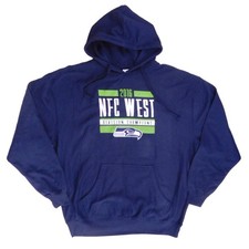 NFL Team Apparel Mens Seattle Seahawks NFC West Division Champions Hoodie XL