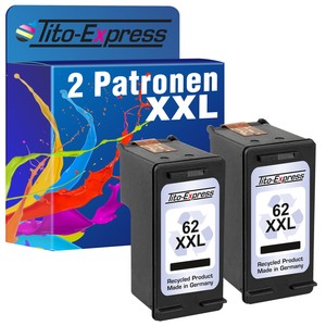 2 Cartuchos Serie Pro Negro Para HP 62 Megaxxl Envy 5544 5545 5547 E | eBay