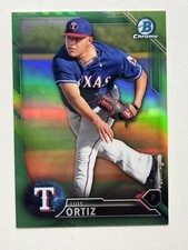 2016 Bowman Chrome Prospects Green #BCP-247 Luis Ortiz  /99 Texas Rangers