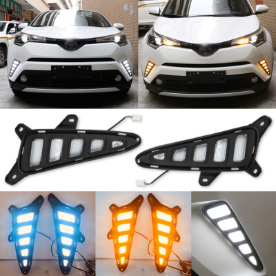 Car Flashing LED Daytime Running And Turning Signal Lights 2 Pack