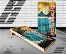 Beach Paradise Aloha Beaches Cornhole Boards Bean Bag Toss Game