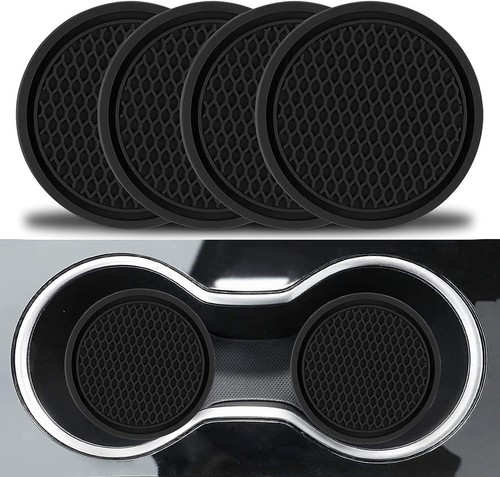 4Pcs Universal Car Auto Cup Holder Anti-Slip Insert Coaster Black Accessories US - Picture 12 of 13