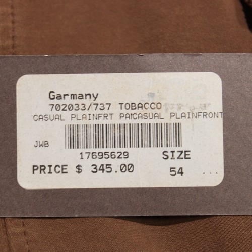 J.W. Brine NWT Cotton Blend Cargo / Casual Pants Size 54 (38 US) In Solid Brown - Picture 14 of 14
