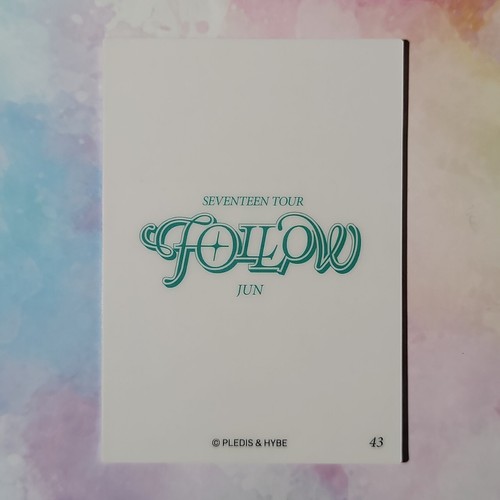 SEVENTEEN Photo card FOLLOW 2023 JAPAN TOUR Official Merchandise MD PC - Picture 89 of 267