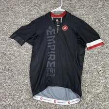 Castelli Cycling Jersey Womens Black Full Zip Short Sleeve Size XL Empire