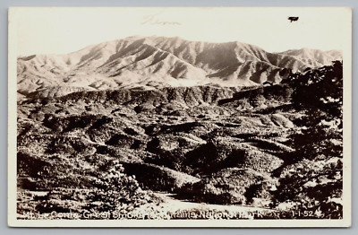 Mount Le Conte Great Smoky Mountains National Park TN RPPC W M Cline Co Postcard