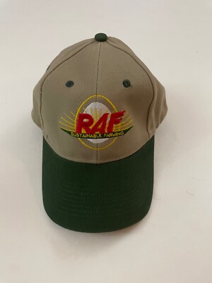 RAF Sustainable Farming Embroidered Graphic Gray Baseball Hat One Size
