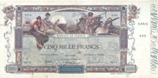 139) 5000 francs 29/1/1918. Faux moderne.