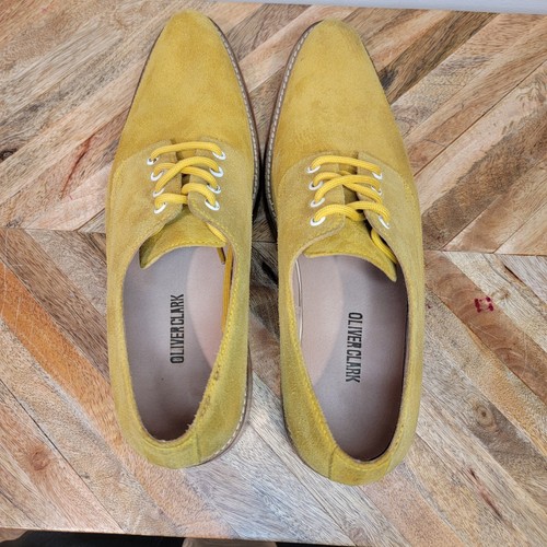 Oliver Clark Lace Herrenschuhe gelb Wildleder Oxford Herrengröße 9 - Bild 5 von 12