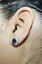 thumbnail 10  - 0.80ct Natural Round Diamond 14K Yellow Gold Sapphire Stud Earring