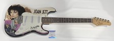 JOAN JETT SIGNED CUSTOM ELECTRIC GUITAR BLACKHEARTS THE RUNAWAYS PSA COA