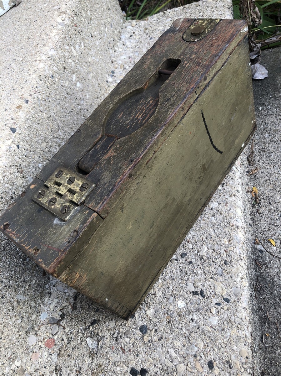 WW1 1915 Model Colt Vickers Wooden Ammunition Box WWI USGI scarce