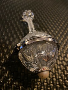 Lenox crystal baby rattle trinket box