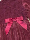 ❤️ Gymboree Family, Portrait Line: Girl Burgundy Lace Velour Dress Size 5 — photo 2