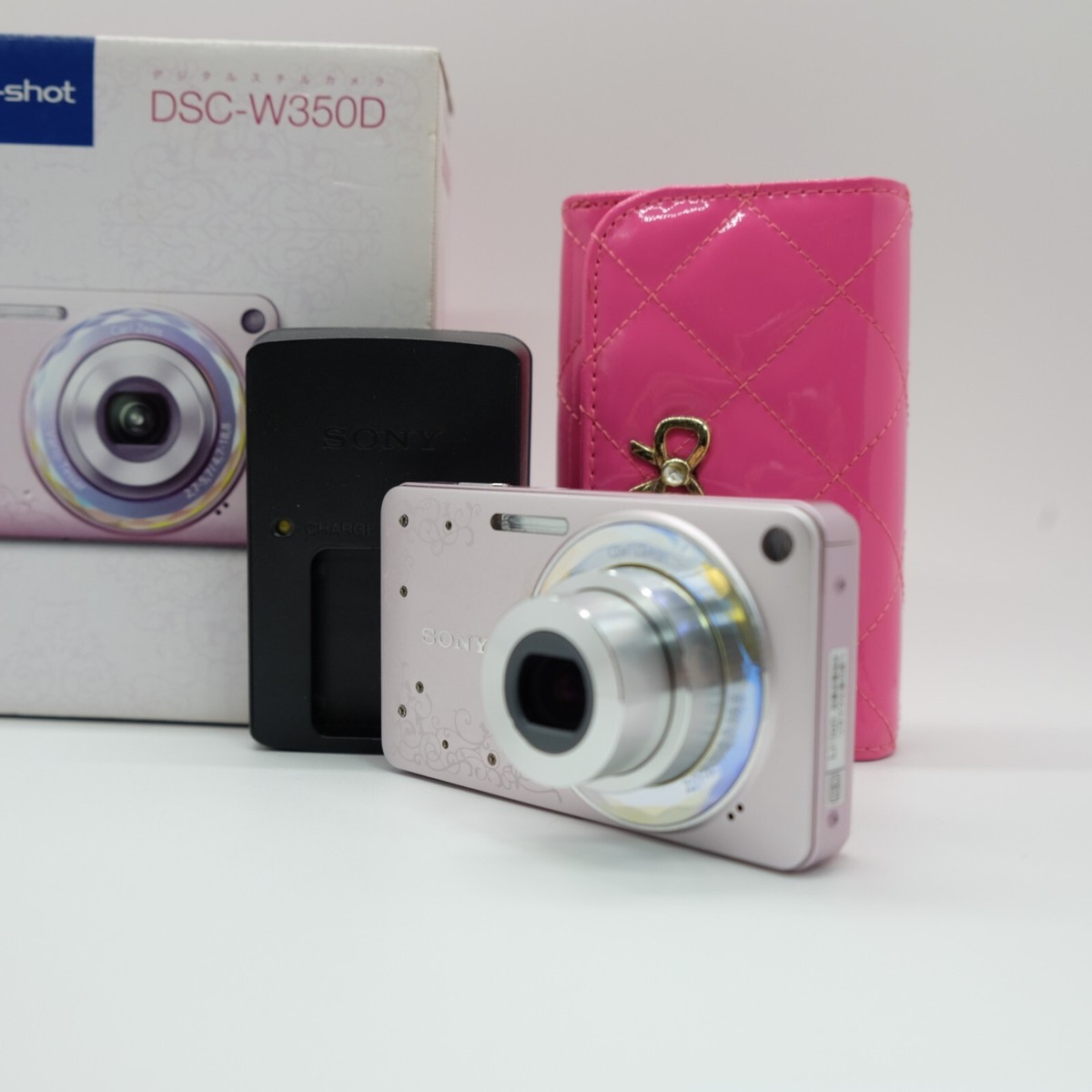 SONY Cyber Shot DSC-W350D Digital camera Jewel Pink w/ Box SONY Cyber Shot DSC-W350D Digital camera Jewel Pink w/ Box