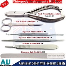 Toe Nail Surgery Manicure Pedicure Podiatrist Cutters Nail File Toenail Lifter