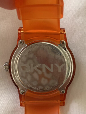 DKNY Jelly Band Watch Orange | eBay display picture 3