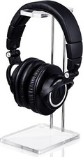 Xuhal Acrylic Headphones Stand with Gold Hardware, multicolor